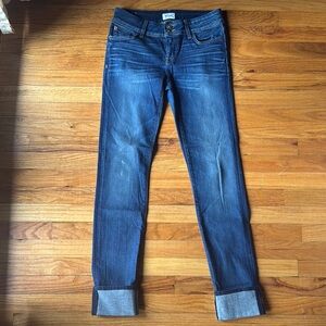 Hudson Blue Skinny Jeans with Subtle Fading